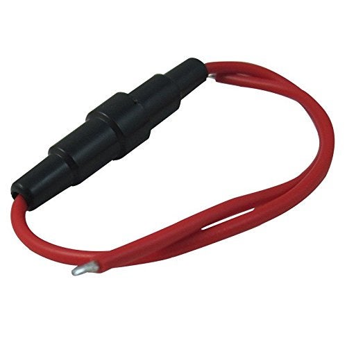 Digiten 5X20Mm Gdc Fuse Holder Inline Screw Type With 16 Awg Wire (Pack Of 10) - Image 2